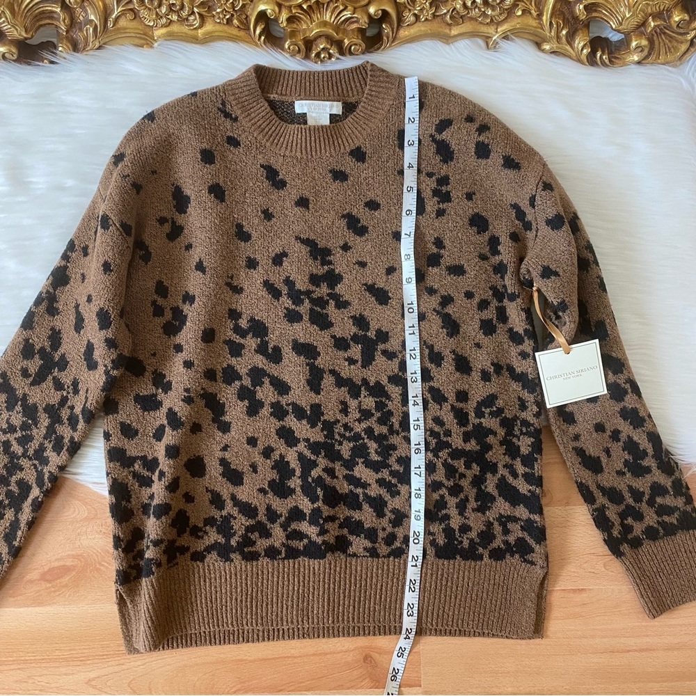 Christian Siriano New York Leopard Print Sweater - Picture 7 of 8